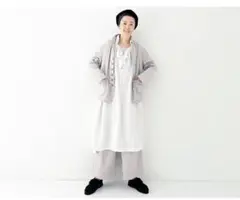 nest Robe 天然染めラッフルカラースモックドレス