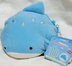 つぶらな瞳の水族館 ぬいぐるみポーチ付きエコバッグ