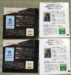 ヤングチャンピオン18号 抽プレ 懸賞 松田好花・日比谷萌甘 応募券各2枚