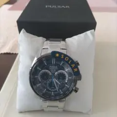 PULSAR ソーラー クロノグラフ メンズ海外逆輸入品(新品未使用品)