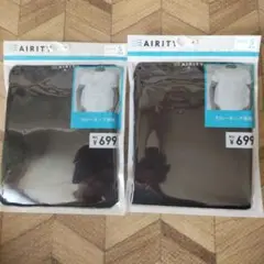 AIRITY ブラック クルーネック半袖 Tシャツ S2枚