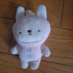 ウサギぬいぐるみ ピンクガラガラ