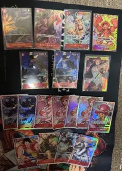ワンピースカード　パラレル　赤