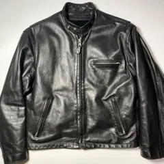 【米国製】Schott レザー ライダースジャケット 黒 44 本革 ライナー付