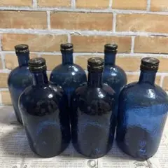 焼酎空瓶　ダークブルー　7本