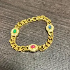 激レア 美品 ディオール ヴィンテージ ブレスレット ライトストーン