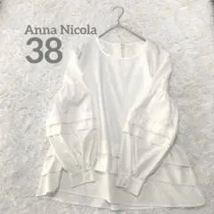 Anna Nicola アンナニコラ ブラウス M 白 パフスリーブ ゆったり
