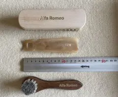 ★未使用　Alfa Romeo アルファロメオ　ブラシ２点　靴べら　靴磨きセット
