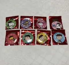 ジョイフル Joyfull×PEANUTS スヌーピー缶バッジ 全8種フルコンプ
