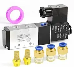 TAILONZ PNEUMATIC2位5通ソレノイドバルブ ２２0Ｖ
