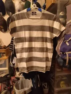TMT かすれ加工ボーダー Tシャツ