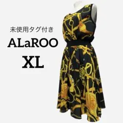 新品タグ付き ALaROO 膝丈ワンピース XL ノースリーブ