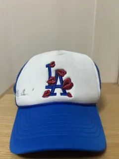 ラロパ laropa LA メッシュキャップ 青