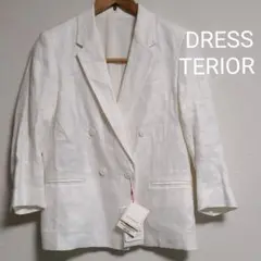 ドレステリア DRESSTERIOR テーラードジャケット ダブル 七分袖 36