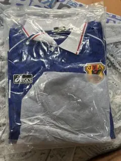 asics 日本代表 サッカーシャツ 青 1998 M