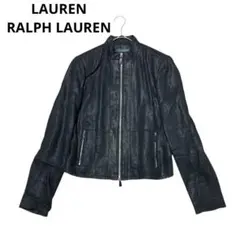 LAUREN RALPH LAUREN ジャケット スタンドカラー ブラック