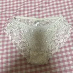 アイボリー レース ショーツ M