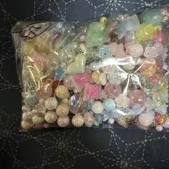 パステルカラー プラスチックビーズセット