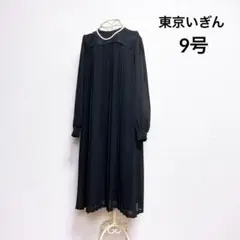 東京イギン ブラック フォーマル プリーツ レース ワンピース ゴスロリ 9号