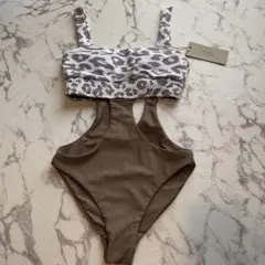 【新品未使用】 Leopard Smoky Side Open Monokini