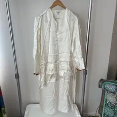 ロエベ　ロングシャツ　シャツドレス　袖シースルー　ターンアップ LOEWE ロエベ シャツドレス/シャツワンピース/TURN-UP SHIRT