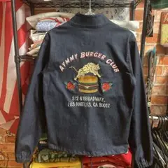 Aymmy Burger Club チャイナ　インディゴ　デニムジャケット