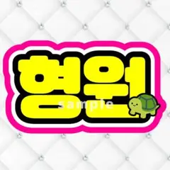 MONSTA X モネク　ヒョンウォン　ネームボード　うちわ文字　蛍光色ver
