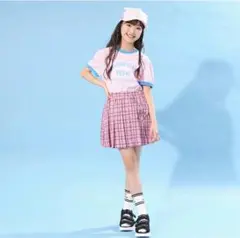 美品☆ バイ ラビット ハートポケットプリーツスカパン140