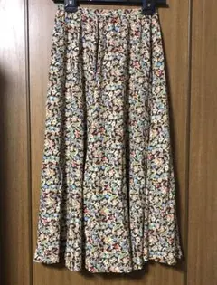 ⭐️インゲボルグ⭐️フレアスカート⭐️小紋柄⭐️茶系⭐️美品⭐️