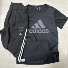 adidas ブラック ジャージ パンツTシャツセット