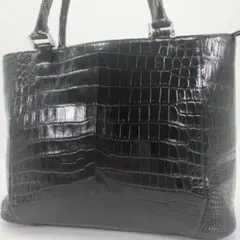 最高級クロコダイル✨GRES トートバッグ ブラック エキゾチック