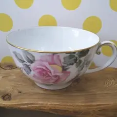 ノリタケ Noritake ビックリサイズ!! ティーカップ 薔薇 花柄 金彩