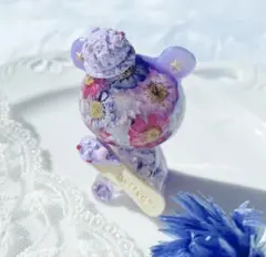 アイスクリームくまちゃんオルゴナイト(グレープ味)