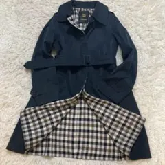 【美品】 DRAWER トレンチコート ハーフ丈 シルク カシミヤ アンゴラ S