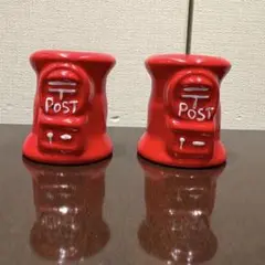 【新品・非売品】 昭和レトロ 郵便局　ポスト型 小物入れ 楊枝入れ　ようじいれ