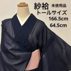 【夏着物】紗袷トールサイズ未使用品81402