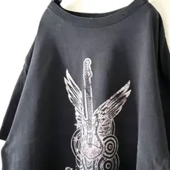 デルタ ギター ロック SGS ROCK Tシャツ XL ブラック 黒 古着