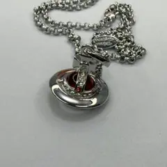 ヴィヴィアンウエストウッド ネックレス レッドオーブ シルバー 新品