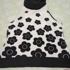 美品MARY QUANT フラワープリント ノースリーブ