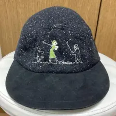 フエニックス　ブラック　キャップ　可愛いゴルフ柄