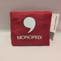 MONOPRIX 赤 エコバッグ　新品