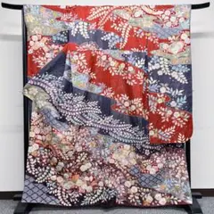 翠山工房の辻ヶ花の振袖 桐屋 金通し 絞り 着物 成人式 晴れ着