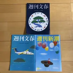 週刊文春・新潮3冊セット　1/16号　6/5号 7/10号