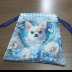 ハンドメイド♡巾着袋(チワワ)