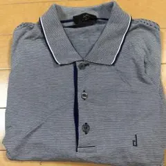 dunhill ゴルフ ポロシャツ Lストライプ