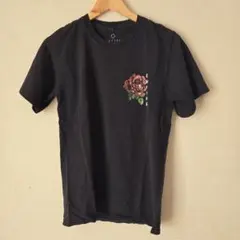 Tシャツ バラ ブラック メンズ カジュアル 古着 EMPYRE