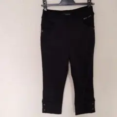MONICA ブラックカジュアルパンツ