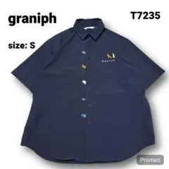 【即購入OK】graniph KAIJU 半袖シャツ サイズS ネイビー