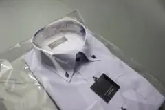 BDワイシャツ L(41-84) ブルー/ストライプ柄 形態安定/標準体