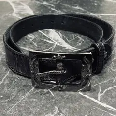 【希少】ヴァンキッシュ　スカル　レザーベルト　ビジュー　サイズ2 715 希少】ヴァンキッシュ スカル レザーベルト ビジュー サイズ2 715